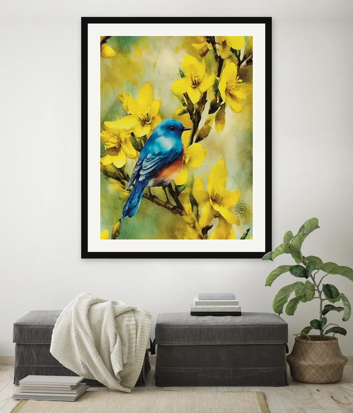 Serene Beauty Watercolor Paper Art Prints