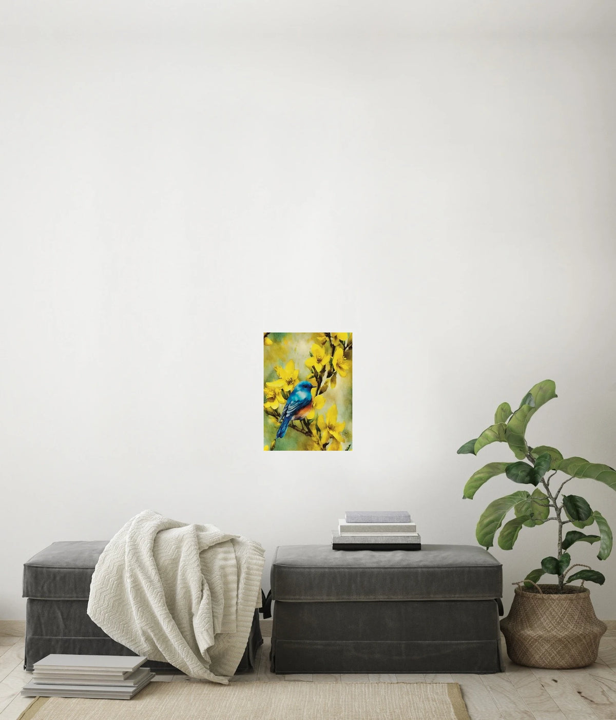 Serene Beauty Watercolor Paper Art Prints