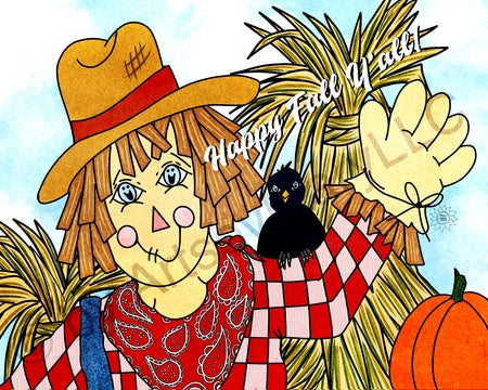 Scarecrow Happy Fall Y'all