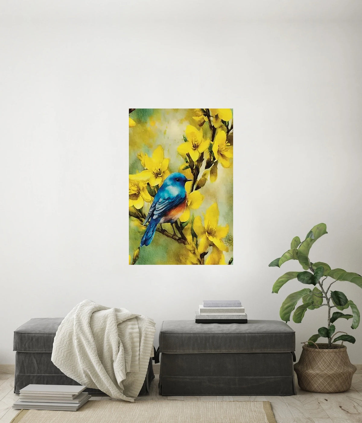 Serene Beauty Watercolor Paper Art Prints