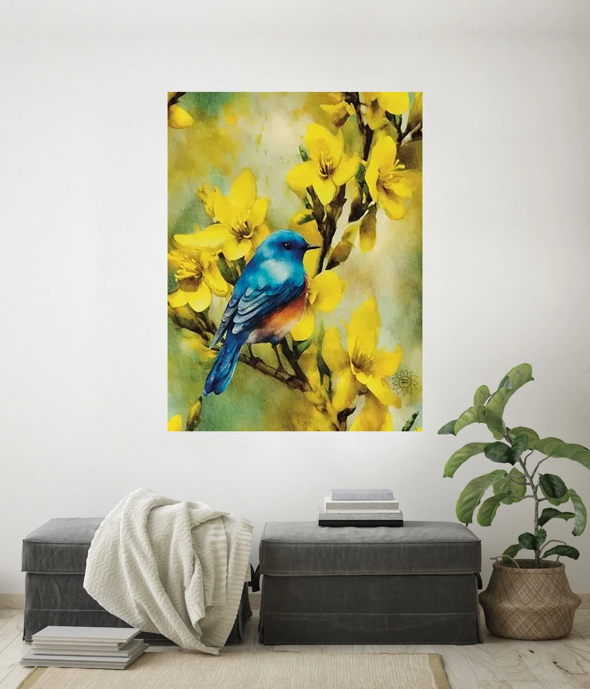 Serene Beauty Watercolor Paper Art Prints