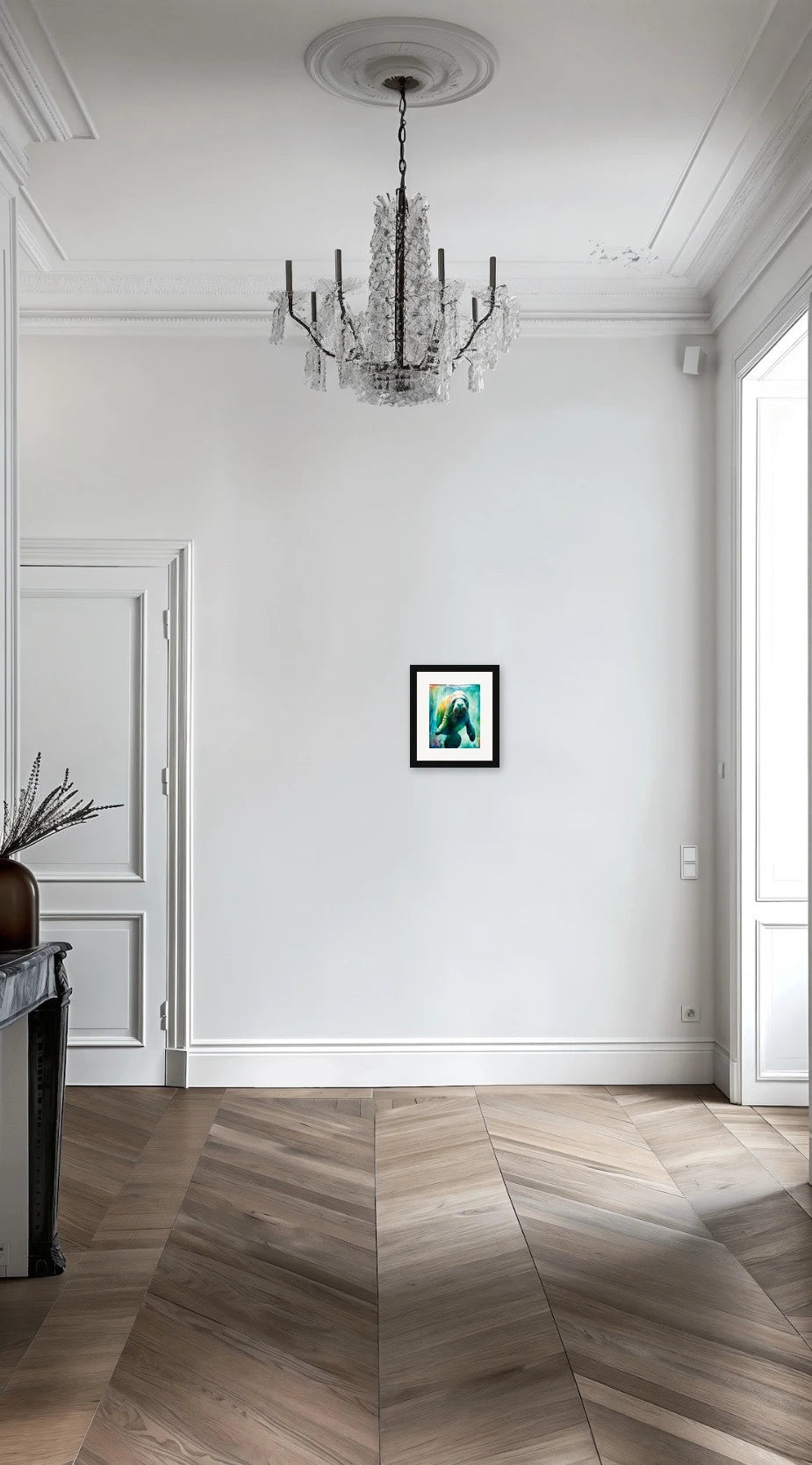 Seaweed the Manatee Watercolor Paper Art Prints