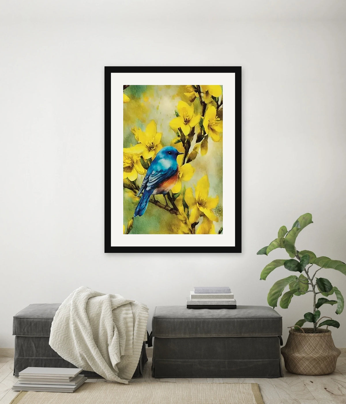 Serene Beauty Watercolor Paper Art Prints