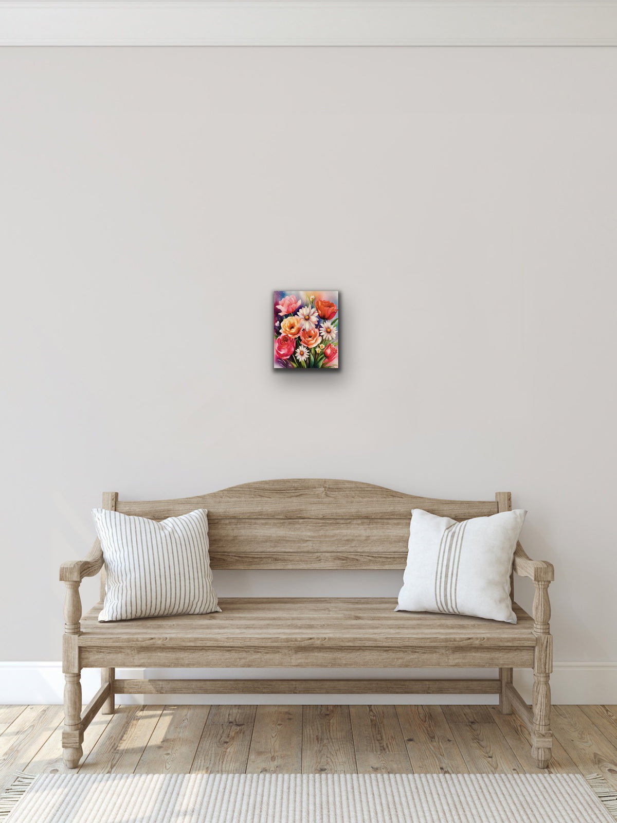 Floral Bouquet – Small 8 x 10 unframed Canvas Art Print.