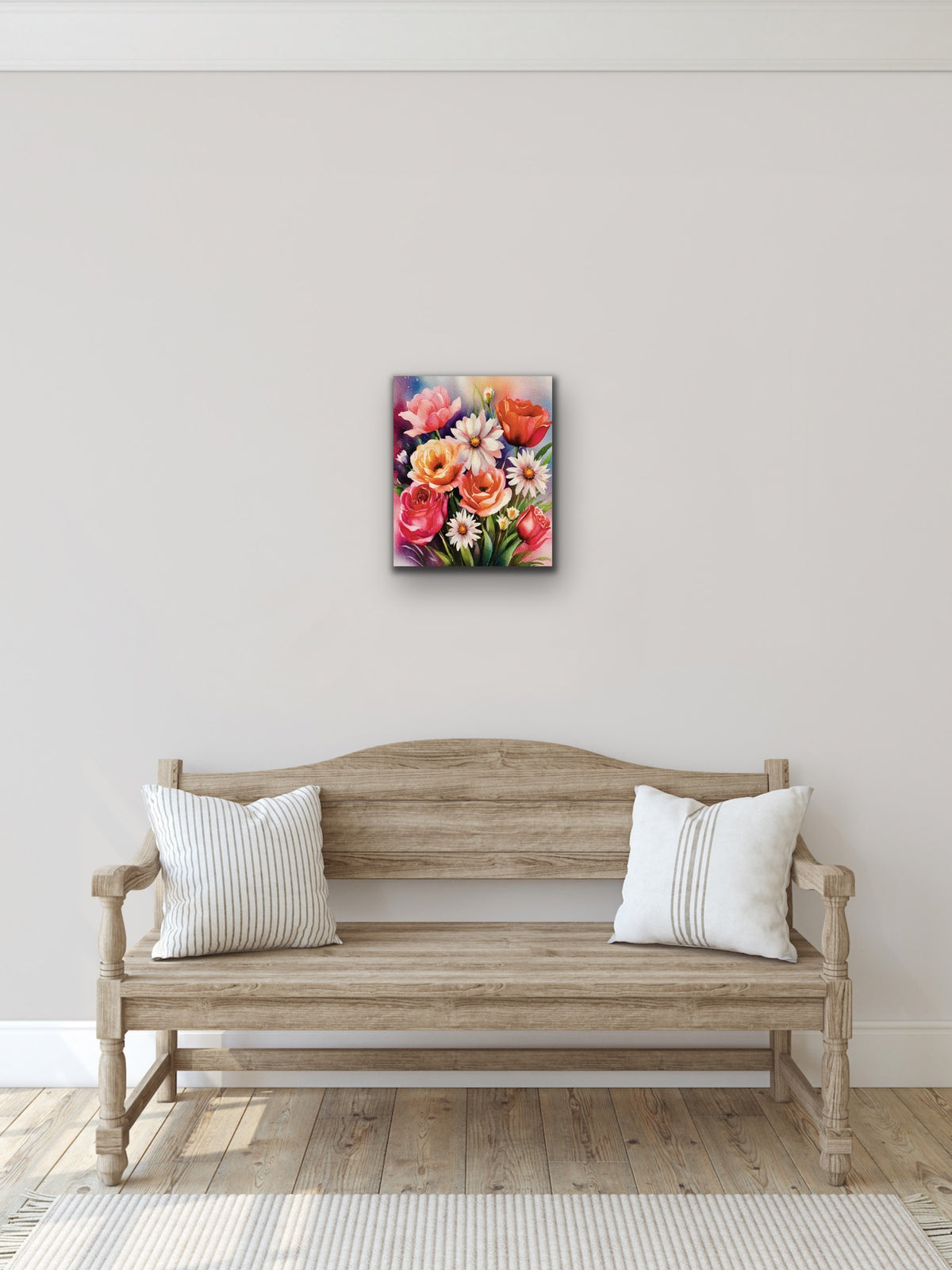 Floral Bouquet – Medium 12 x 16 unframed Canvas Art Print.