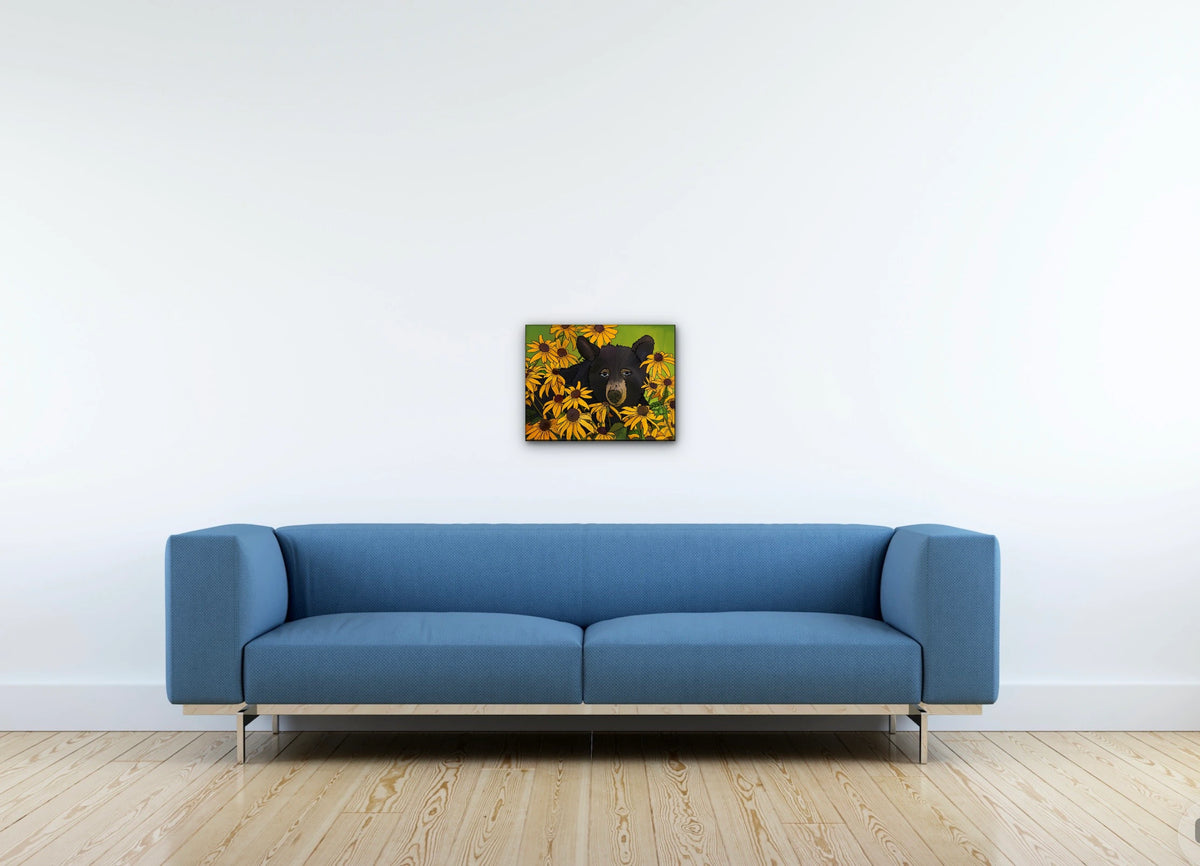 Blackberry Jean - medium 12 x 16 unframed art print shown hanging on a wall