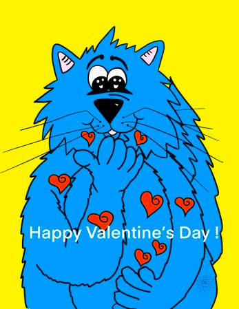 Fat Cat Blowing Kisses