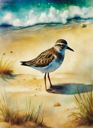 Flight of Whimsy Wilson Plover Bird