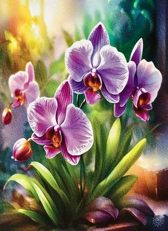 Purple Orchids