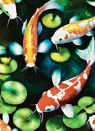 Four Koi Fish – Canvas Art Prints