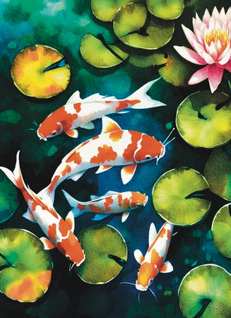 Five Koi – Canvas Art Prints