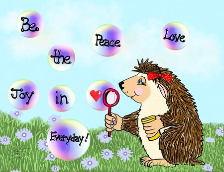 Izzy Hedgehog be the Peace , Love a