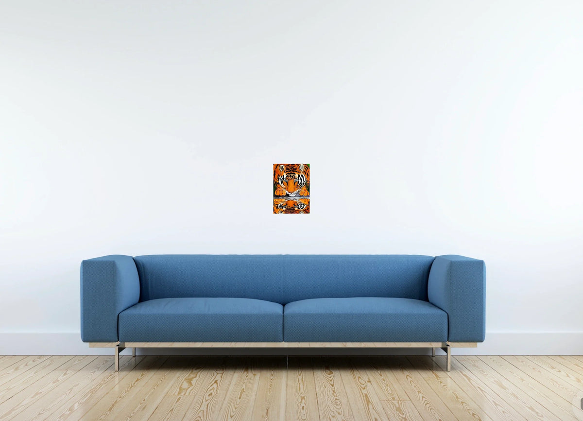 Reflection - small 8 x 10 unframed art print shown hanging on a wall