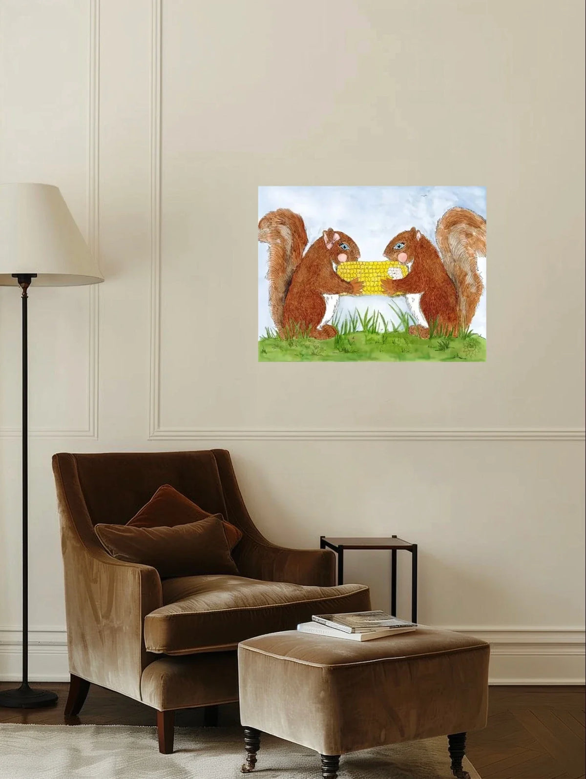 Share the Bounty - large 24 x 36 unframed art print shown hanging on a wall