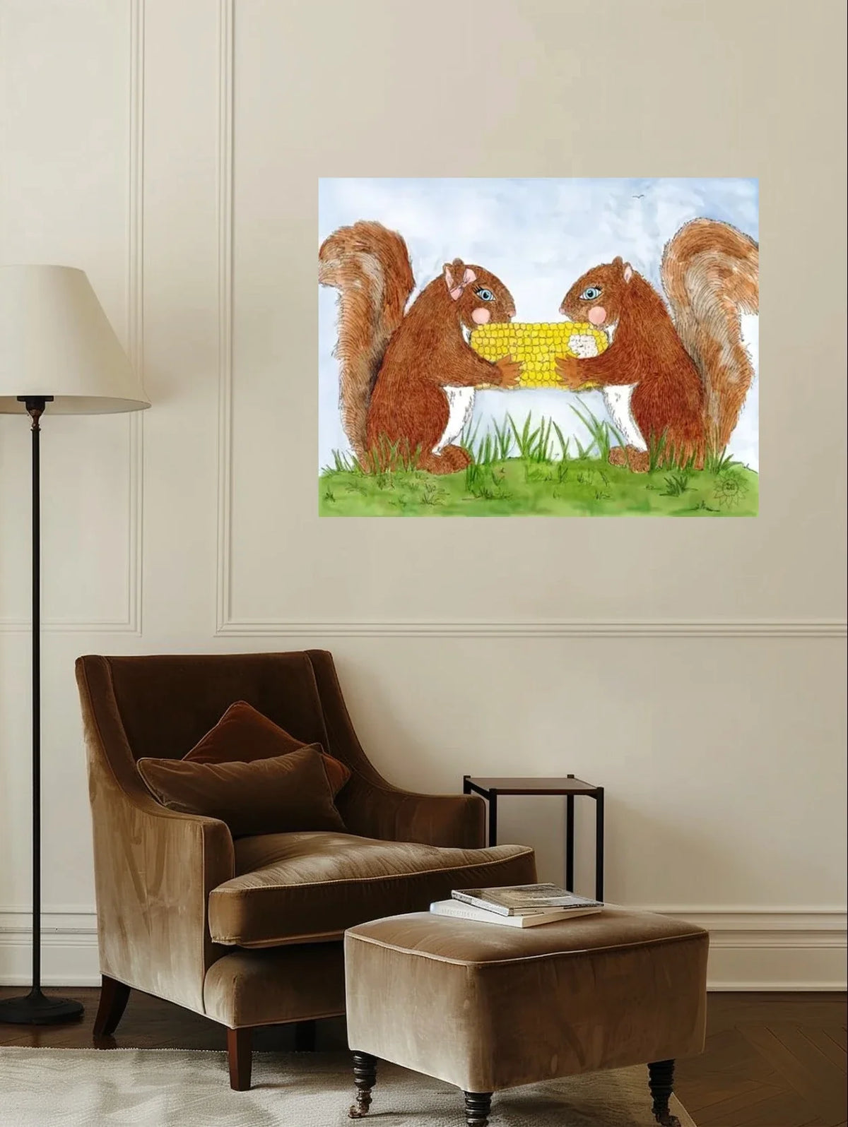 Share the Bounty - extra large 36 x 48 unframed art print shown hanging on a wall