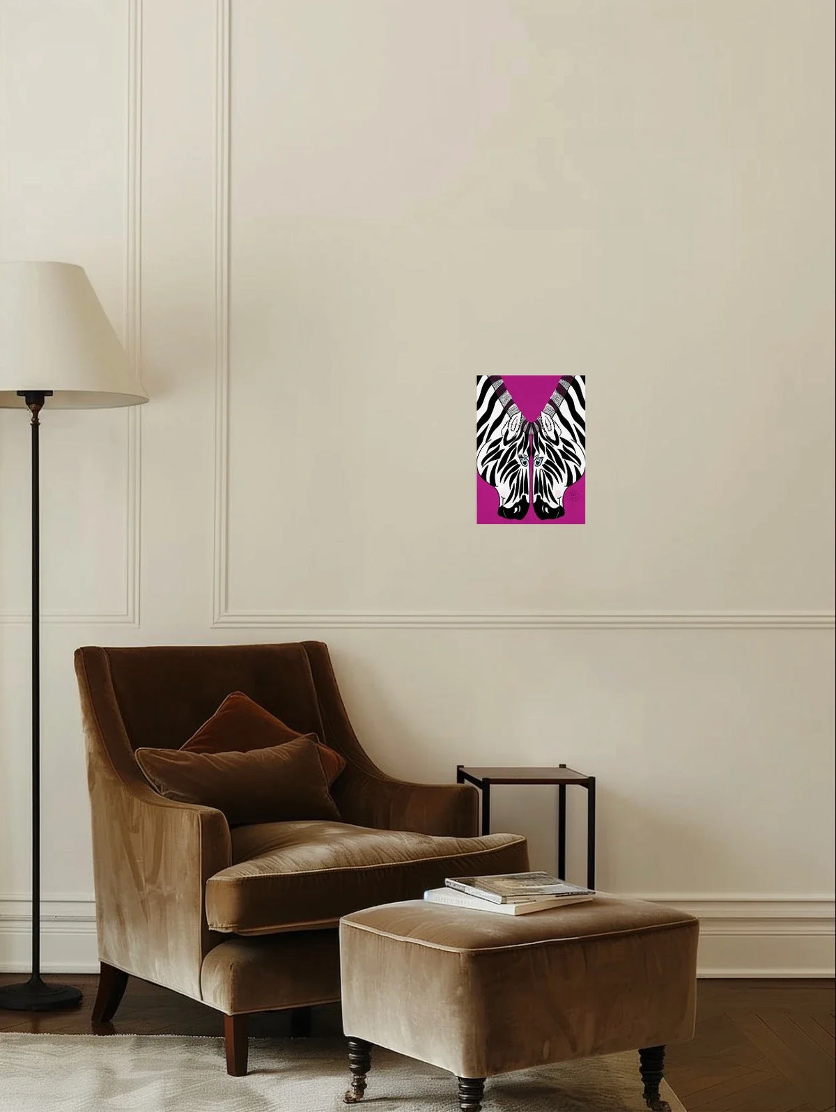 Soulmates - medium 12 x 16 unframed art print shown hanging on a wall