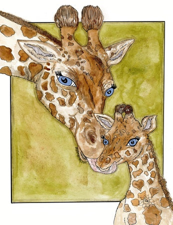 Gisele Giraffe and Her Baby